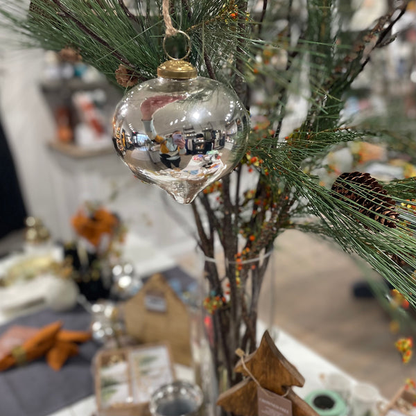 4" Glass bulb ornament