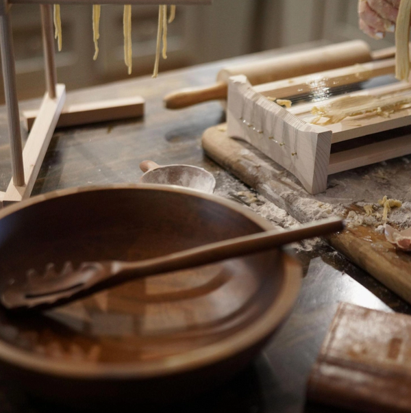 Wood Pasta Serving Bowl