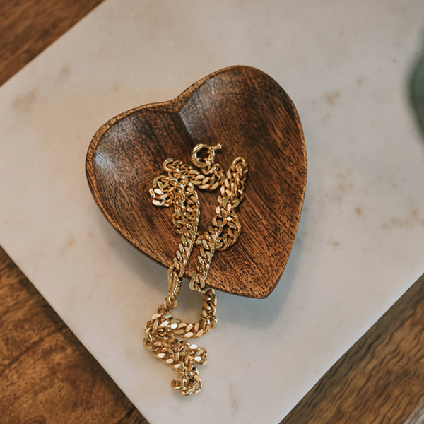 Alaya Heart Wooden Catch All