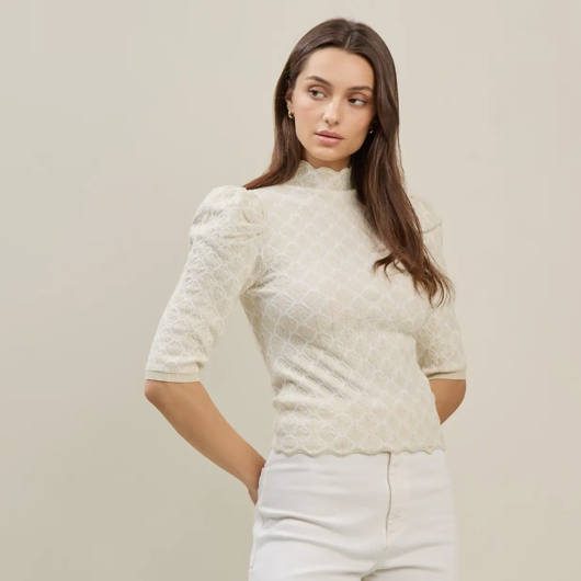 Shimmer Knit Top