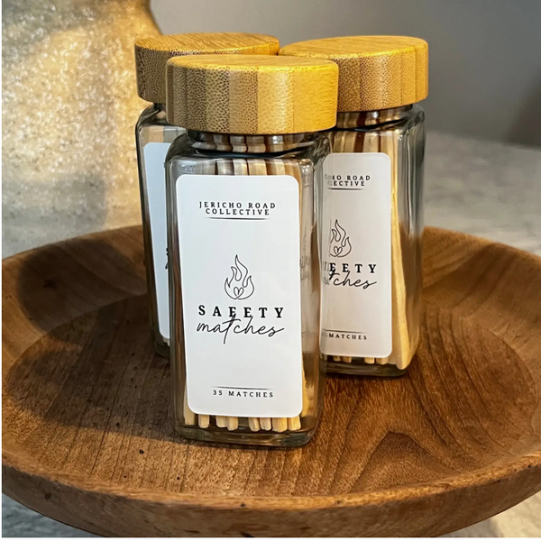 Safety Matches in Glass Jar