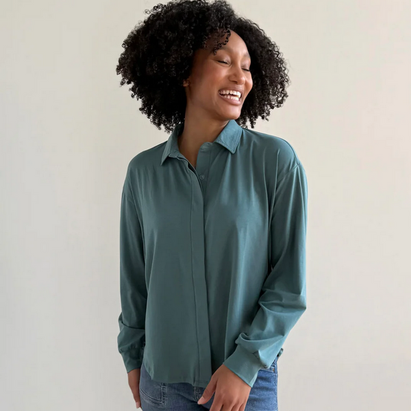 Lindsey blouse, Dark Aqua