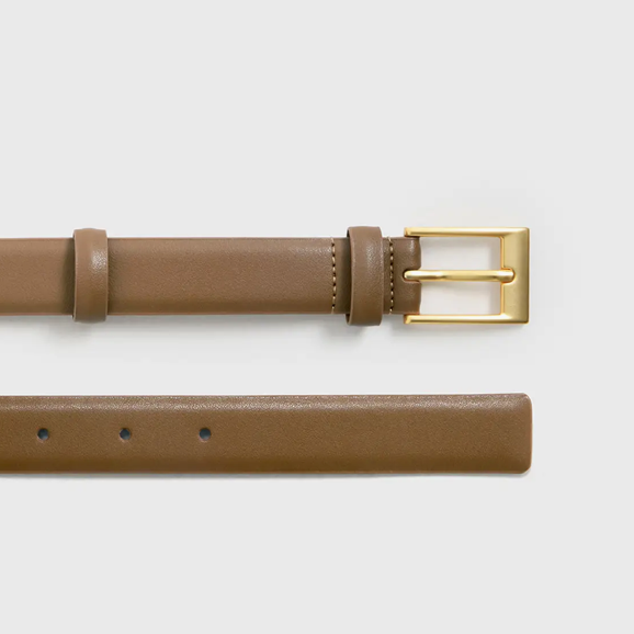Faith Leather Belt, Brown – Adored Boutique display picture 1