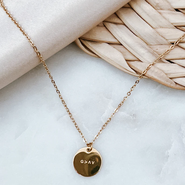 God is Greater Coin Neckalce