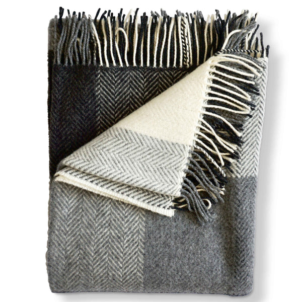Herringbone w/ Cashmere Throws