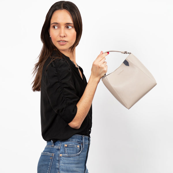 Yaya Leather Bucket Bag