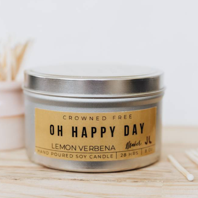 Oh Happy Day Candle-Home and Body-crownedfree-Adored Boutique