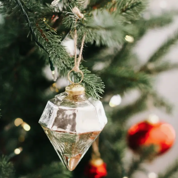 4" Glass Jewel Ornament