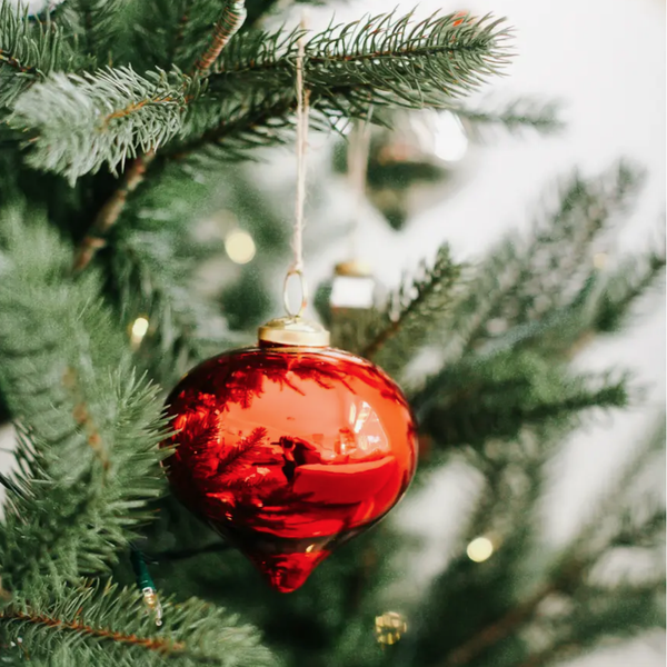 4" Glass bulb ornament