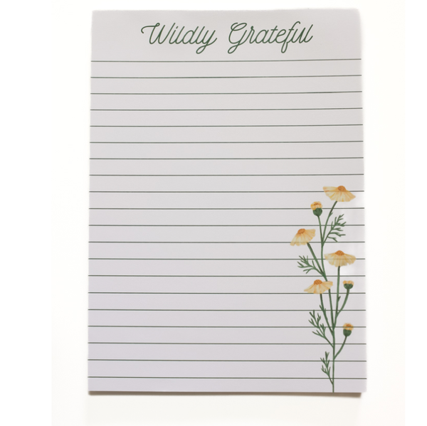Wildly Grateful Notepad