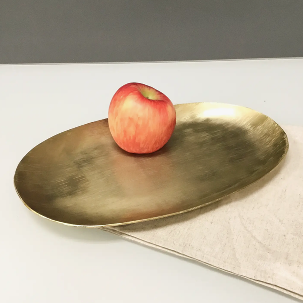 Small Etched Oval Tray