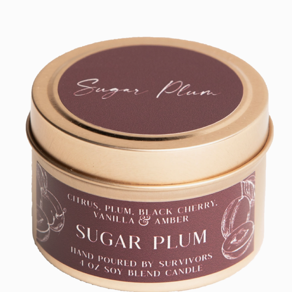 Sugar Plum Travel Candle