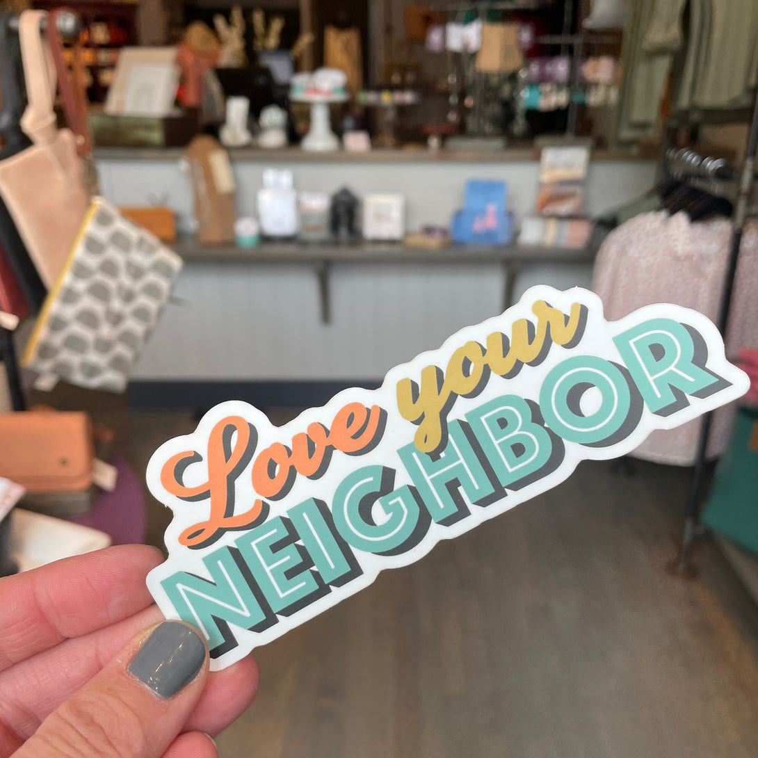 Stickers-Home and Body-Mercy House Global-Love Your Neighboor-Adored Boutique